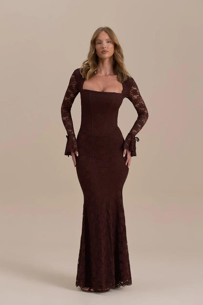 Kanten Zeemeermin Maxi Jurk