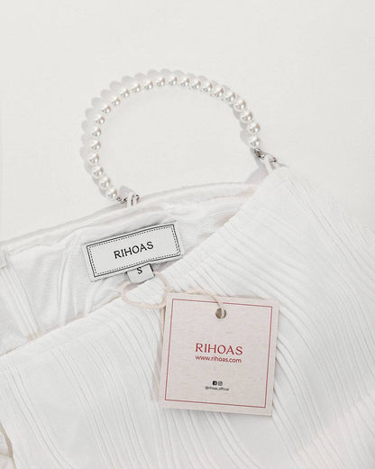 Wave-Texture Spaghetti Strap Dress